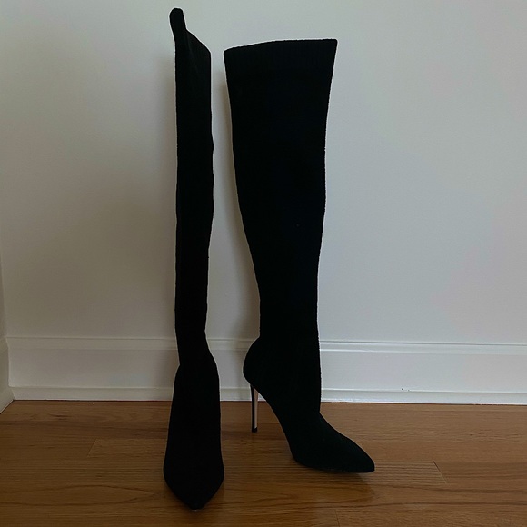 Knee High Black Boots - Picture 1 of 8
